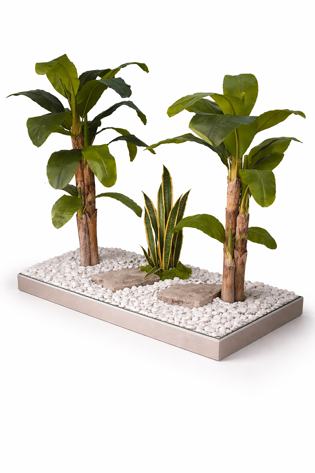 Jardinera tropical artificial